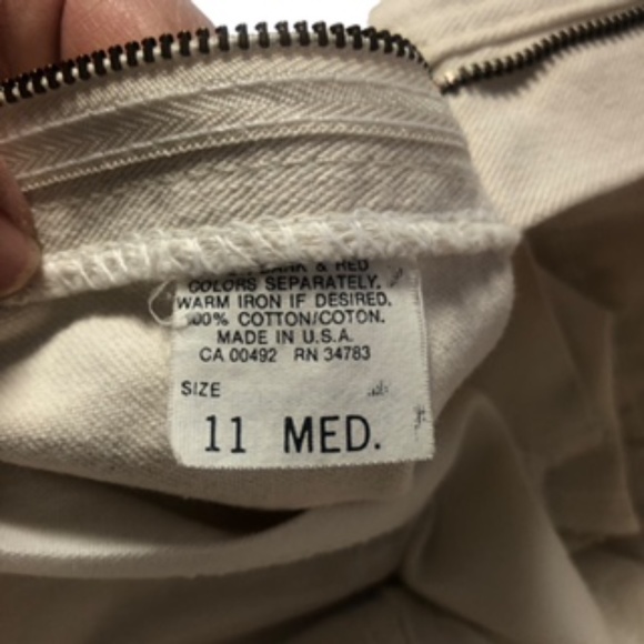 Lee Vanilla Colored Straight Leg Jeans Size Juniors 11 M - Picture 10 of 12